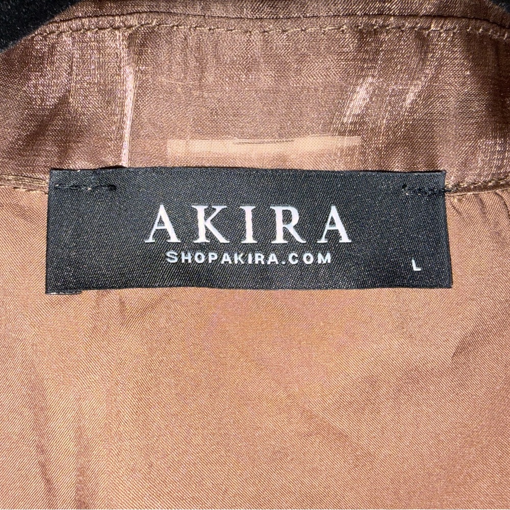 AKIRA Shimmering Maxi Coat or overlay dress in copper/Brown - Picture 7 of 10